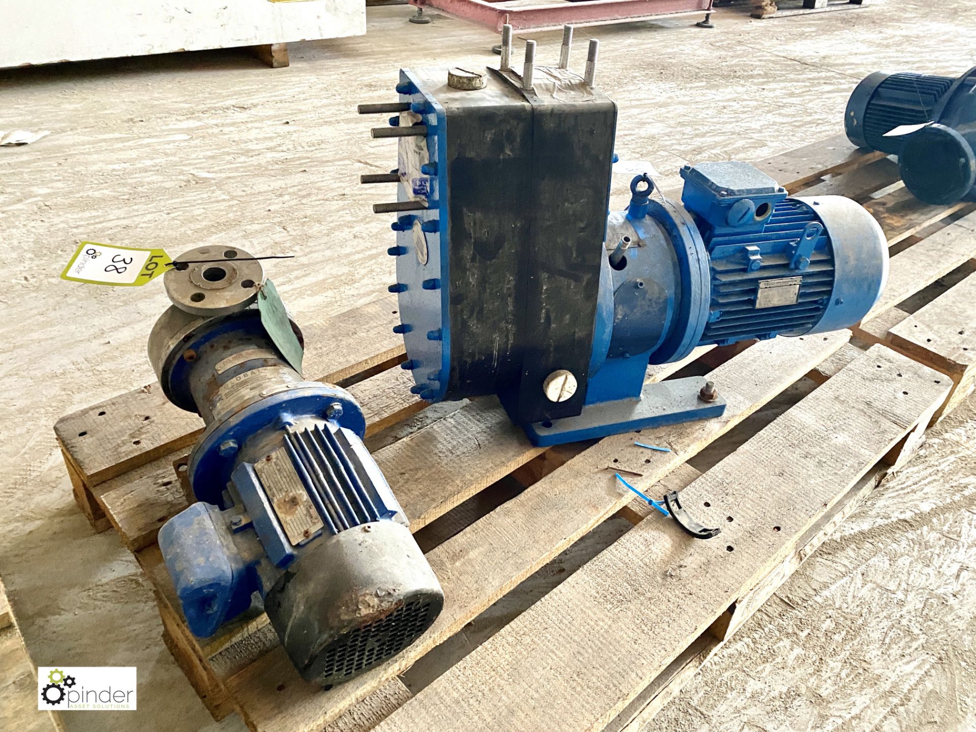 Pump and Technical Services 50-40-130SP Transfer Pump, 4kw and Global stainless steel Pump with 1.