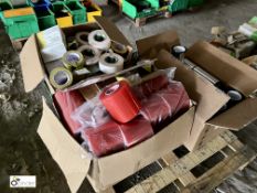 Quantity various Barrier Tape, Nitto Tape and Plastic Pipe Fittings, to pallet (please note there is