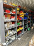 Contents to and including 6 cabinets, including 16 circuit breakers, power sockets, parts bins,