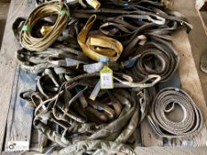 Quantity various Nylon Lifting Slings and Straps, to pallet (please note there is a lift out fee