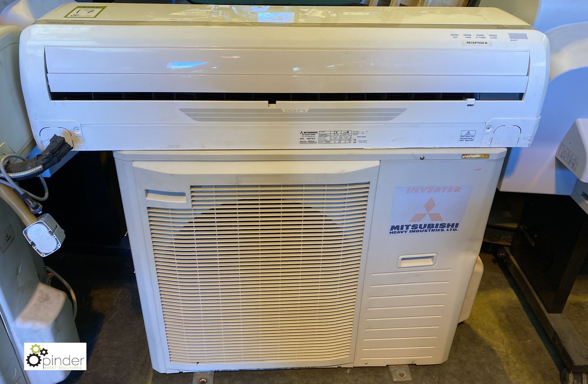 Mitsubishi SRK71ZE-S1 Air Conditioning Unit, with Mitsubishi SRK63ZE-S wall mounted inverter