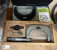 2 various Micrometers with case