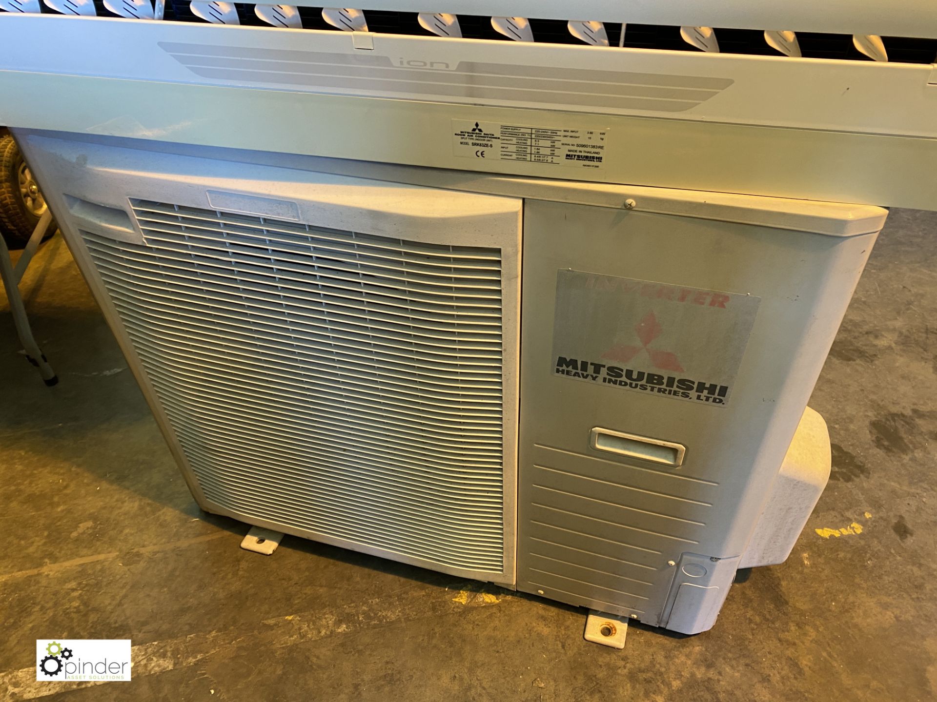 Mitsubishi SRC63ZE-S1 Air Conditioning Unit, with Mitsubishi SRK63ZE-S wall mounted inverter - Image 3 of 6