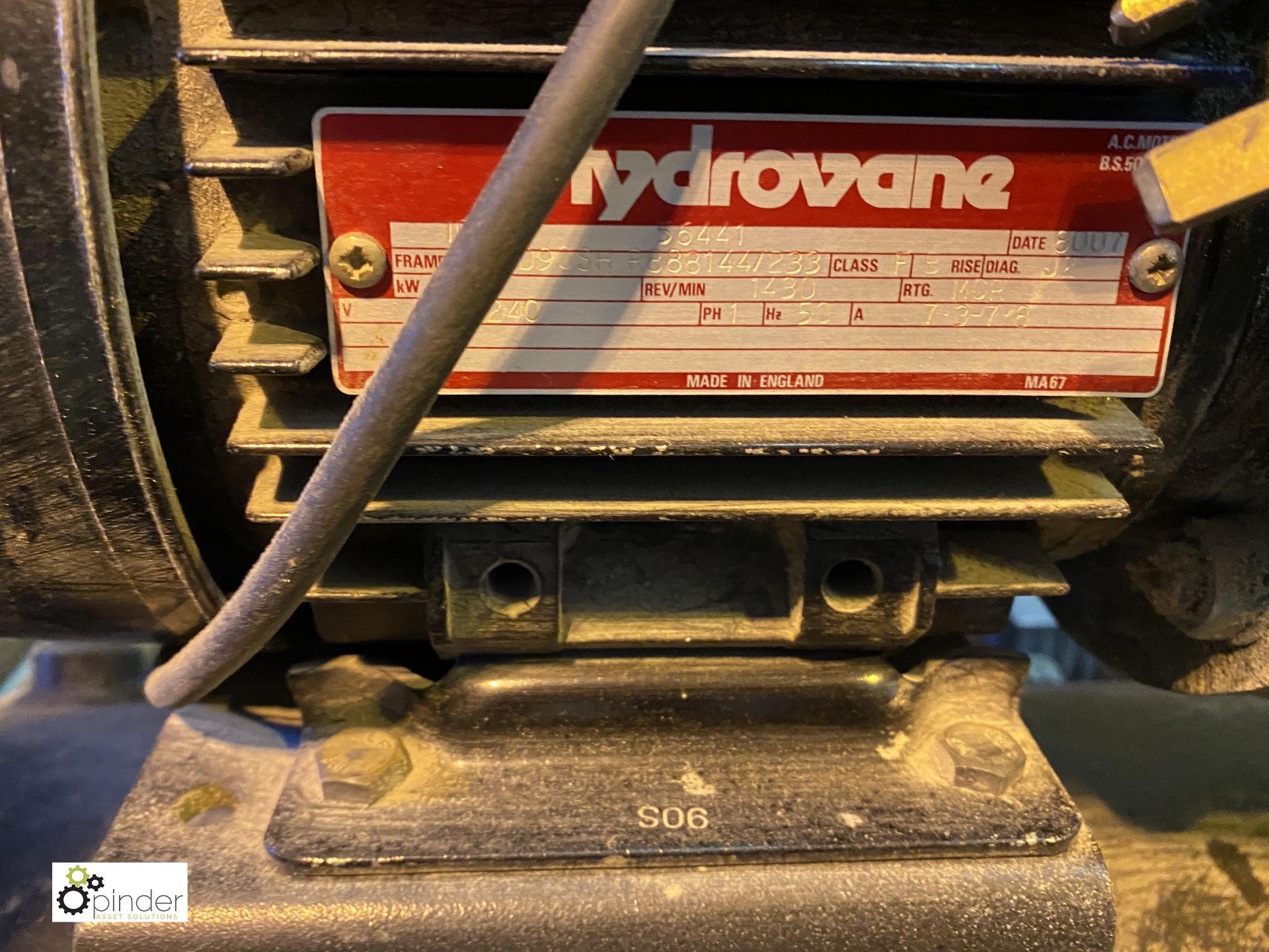 Hydrovane 5 receiver mounted Screw Compressor, 240volts - Image 4 of 5