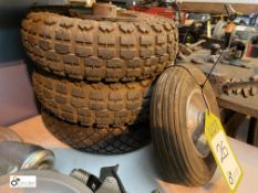 4 various Pneumatic Wheels