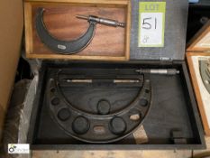 M & W Outside Micrometer 7-8in and Outside Micrometer 3-4in