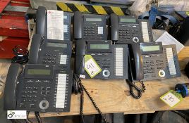 7 various LG Ericsson iPECS Telephone Handsets and BT Answerphone