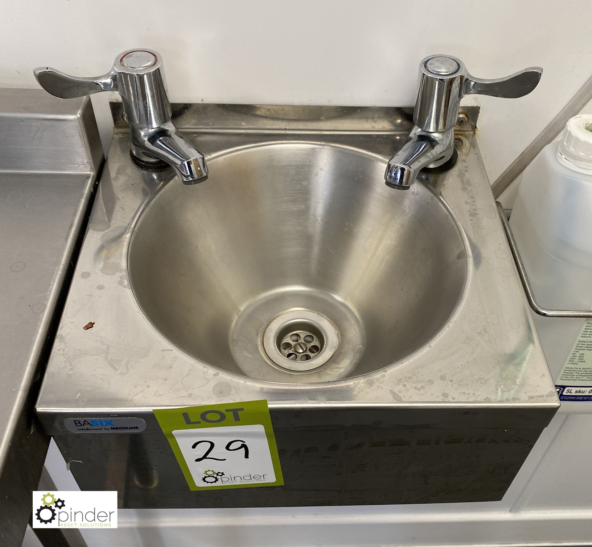 Stainless steel Hand Wash Basin, 300mm x 270mm - Image 2 of 3