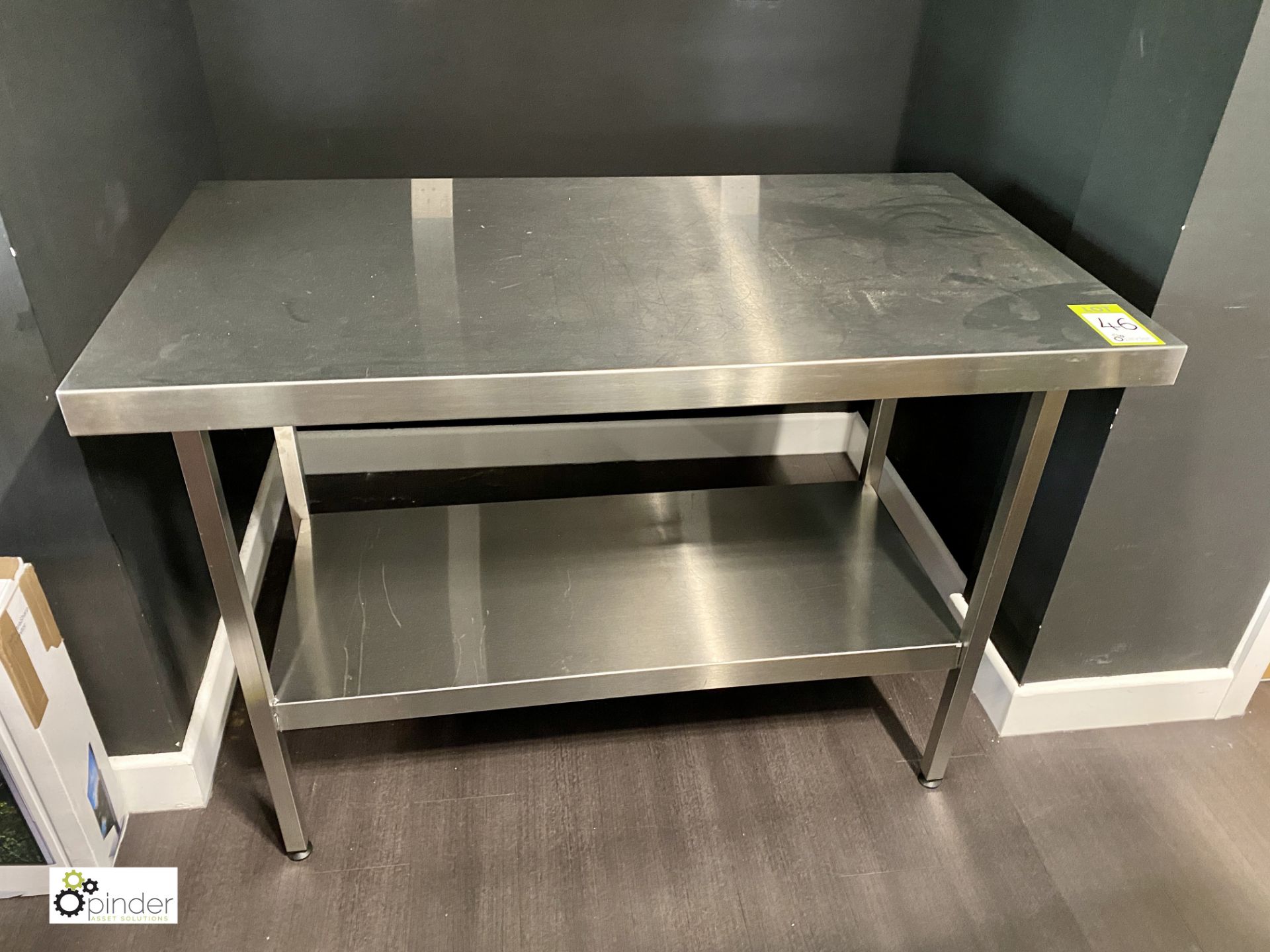 Stainless steel Preparation Table, with undershelf, 1200mm x 650mm x 890mm - Image 2 of 3