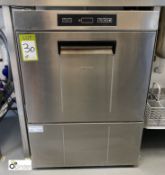 Smeg UD505DSUK stainless steel Commercial Dishwasher, with 3 trays, 240volts