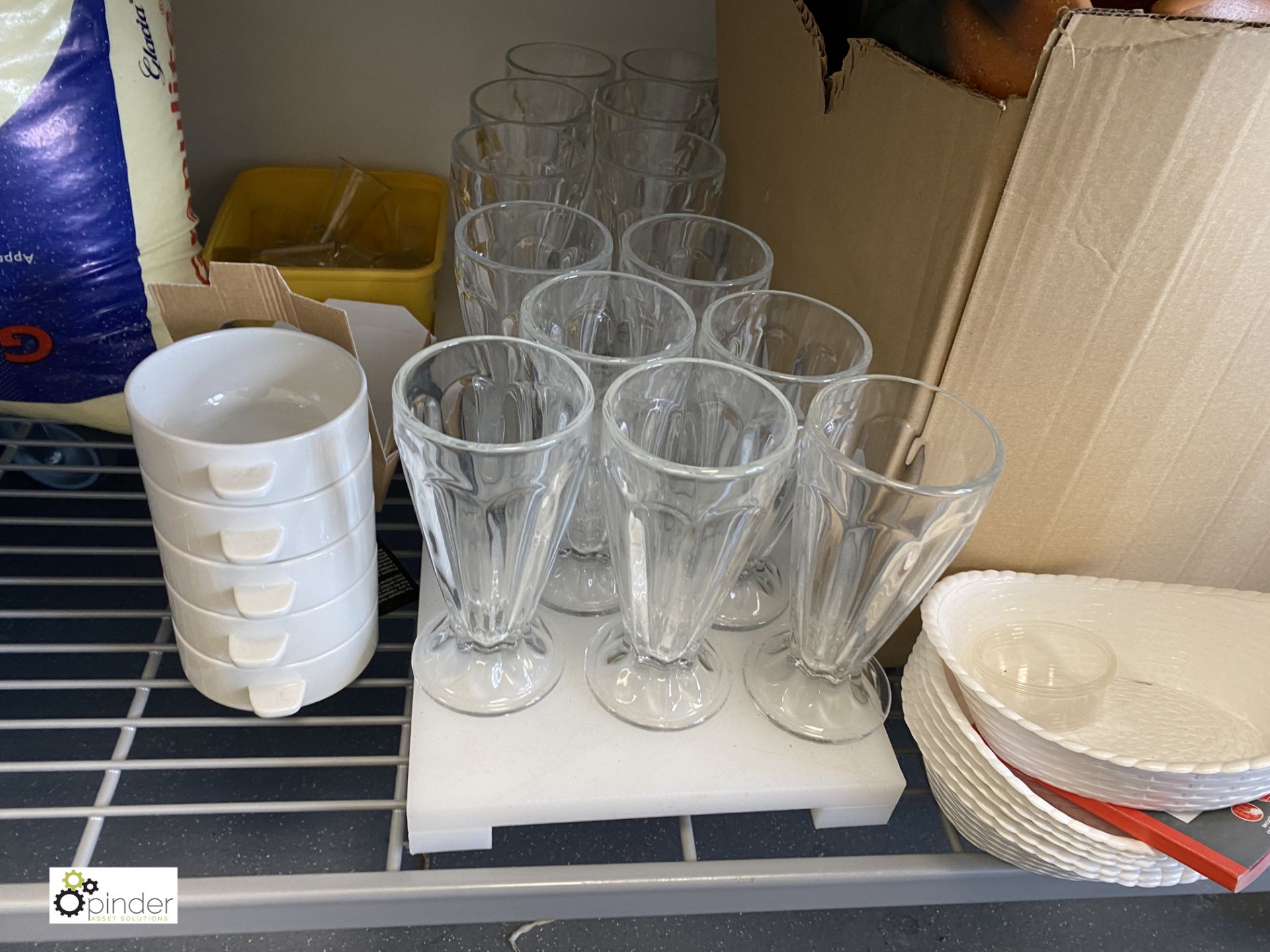 Quantity various Paper Towels, Plastic Cups, Takeaway Tubs, Sundae Glasses, Menu Boards and large - Image 8 of 13