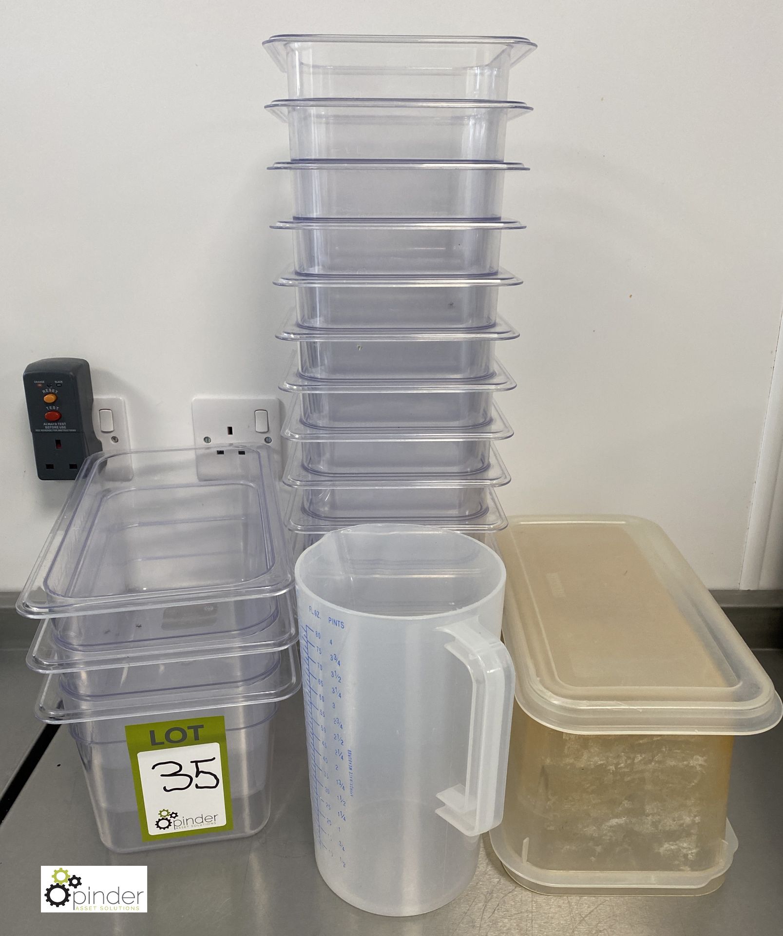 Quantity Plastic Tubs and Jug