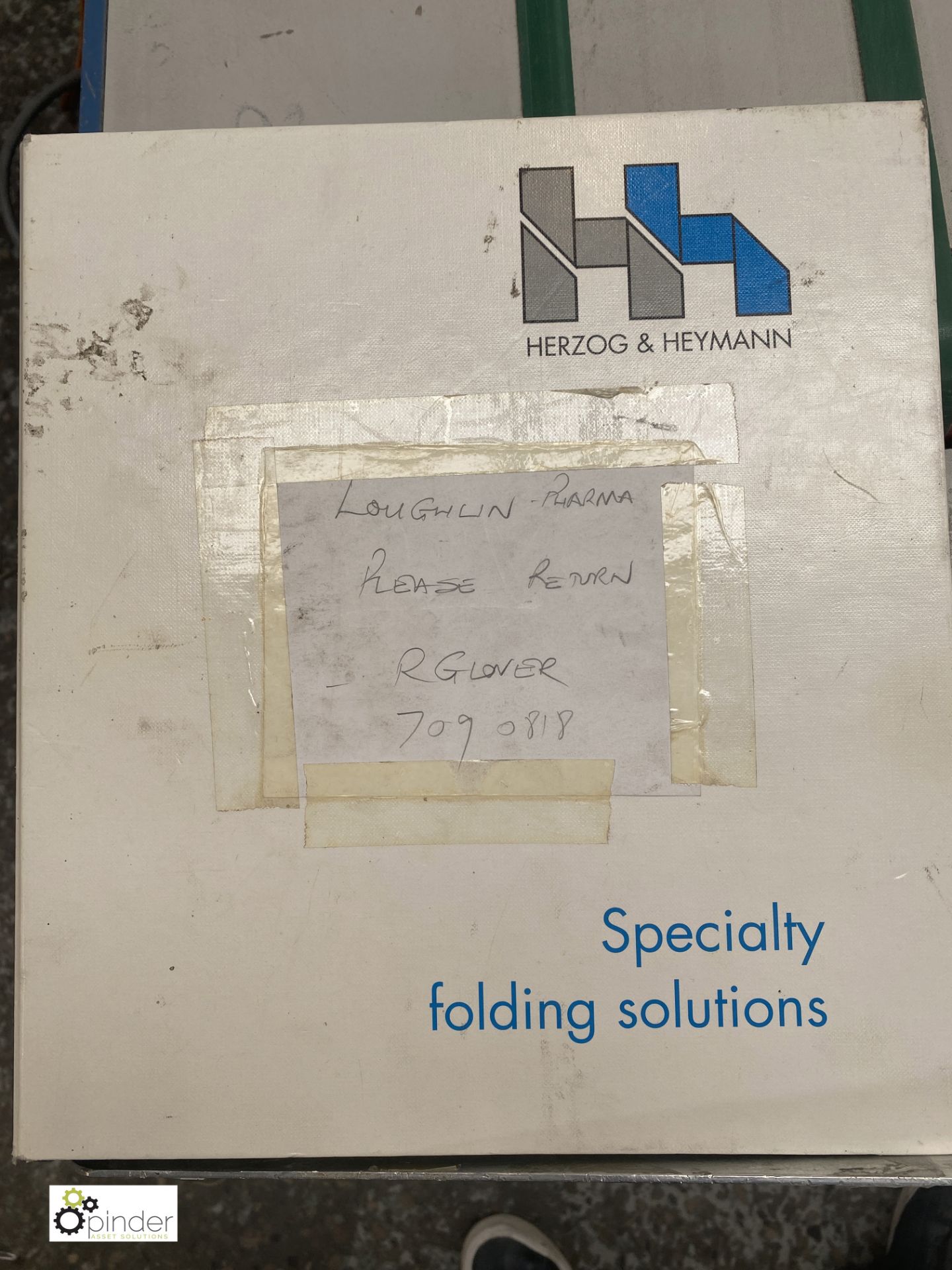 Herzog & Heymann M7.40 Folder comprising round pile feeder, batch counter, fold unit 10 buckles, - Image 31 of 37