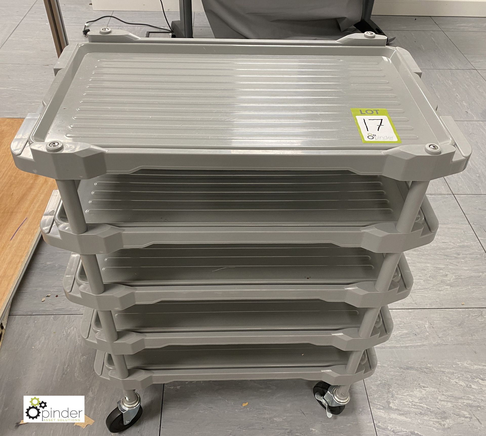 Vogue 5-tray Trolley (LOCATION: Bingley, in office building basement – COLLECTION: Monday 22 - Image 2 of 3