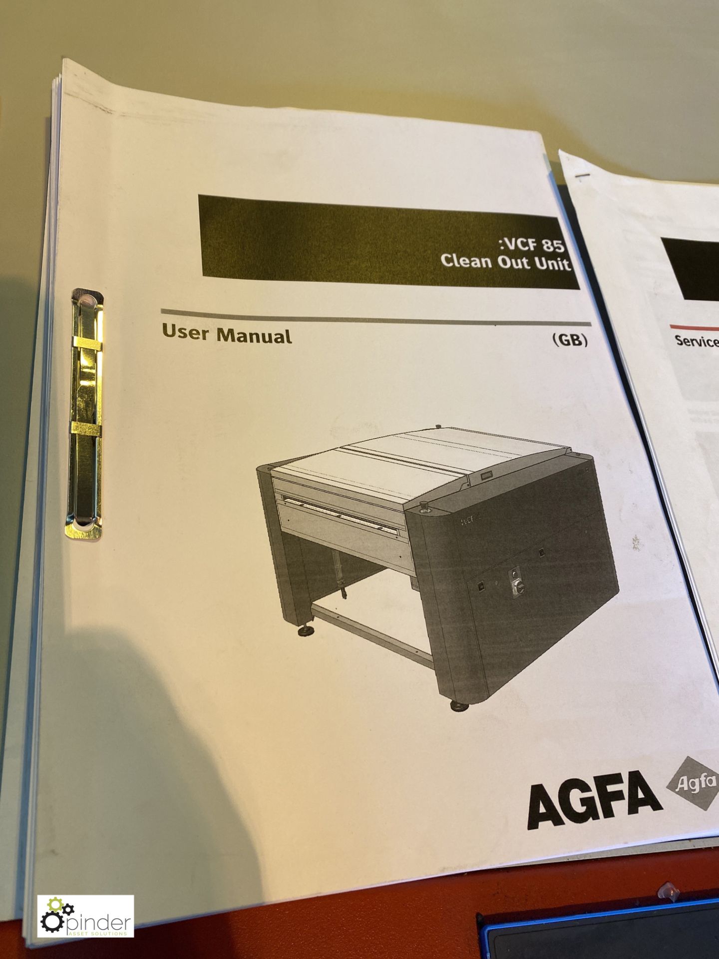 Agfa VCF85 Plate Processor/Clean Out Unit, year 2011, serial number AL41205A, with screen plate rite - Image 21 of 27