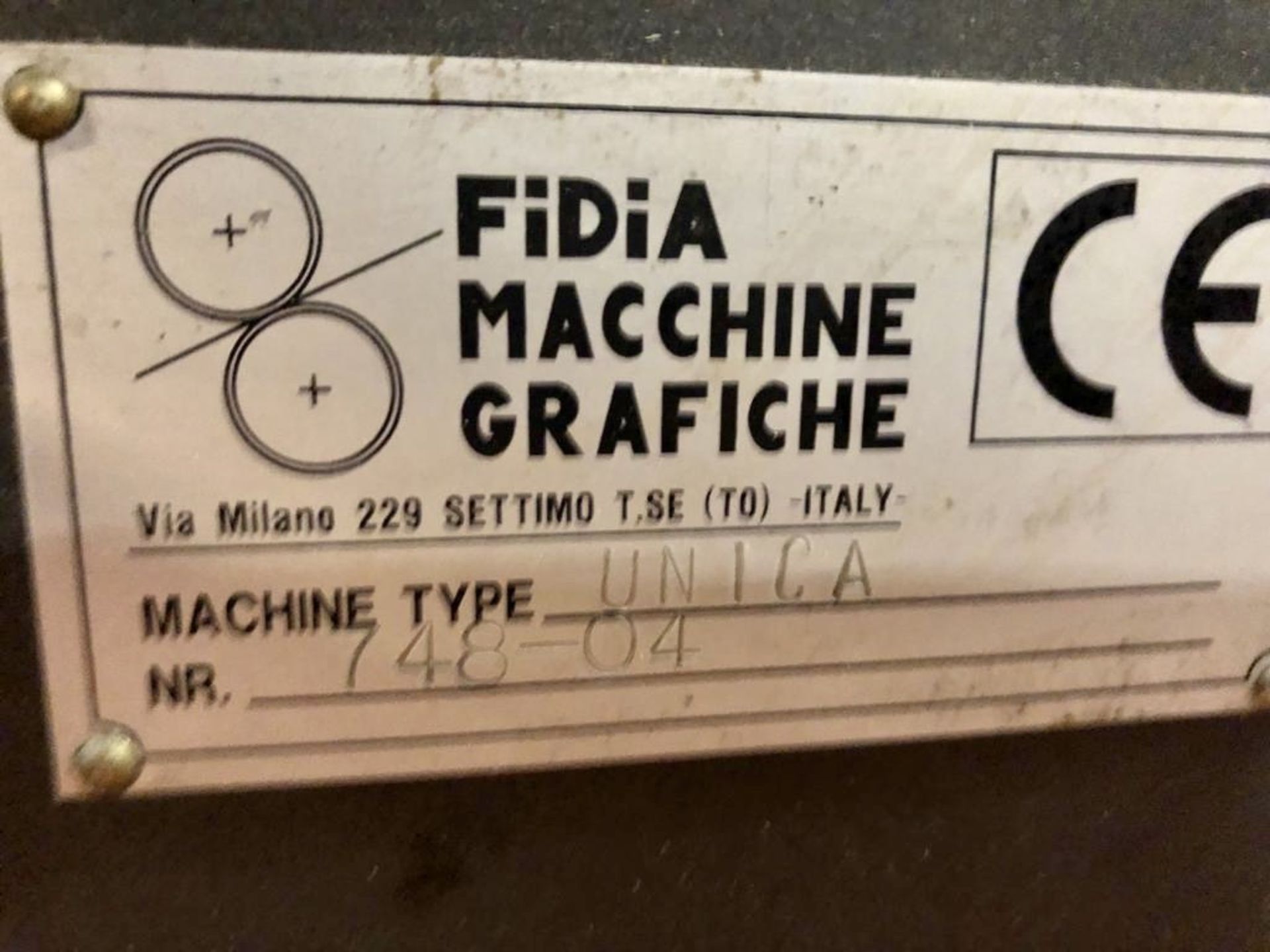 Fidia Combi Unica Folder Gluer, year 2004, with Ro - Image 11 of 17