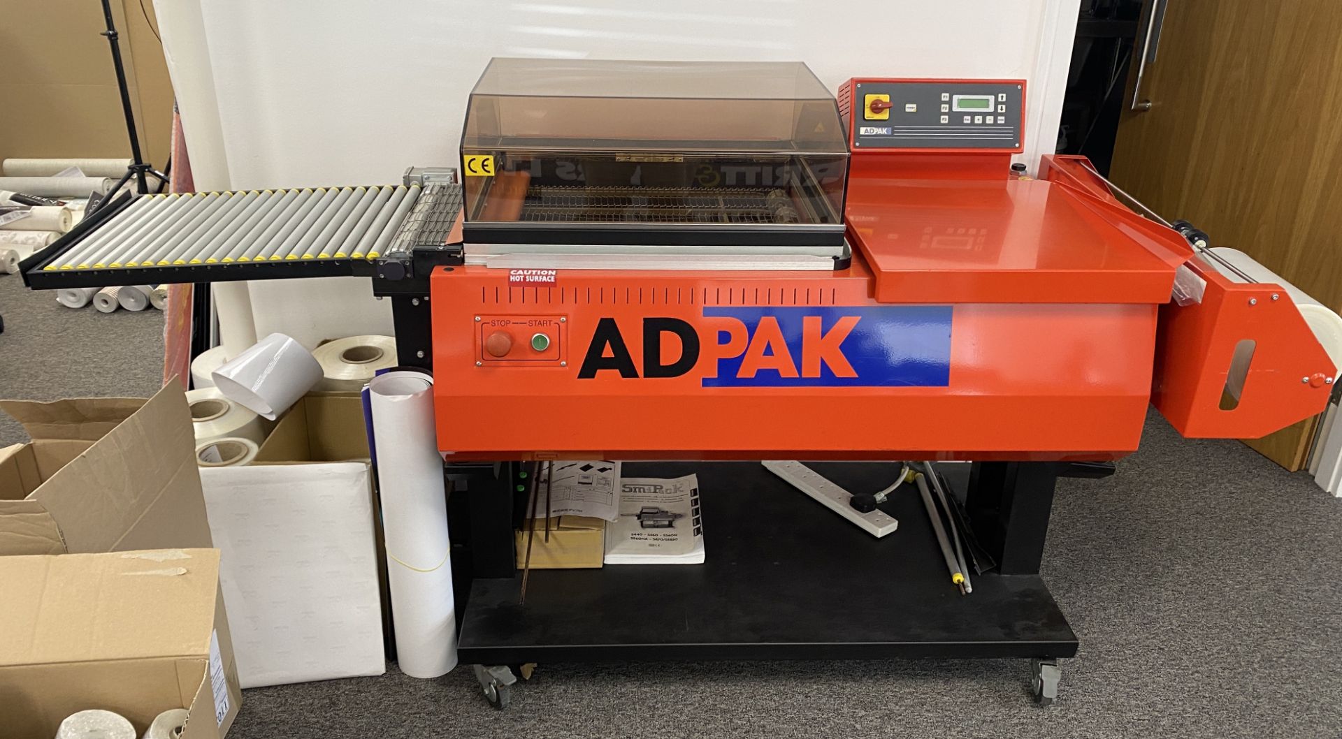 Adpack AD560L Shrink Wrapper, 240volts, serial num