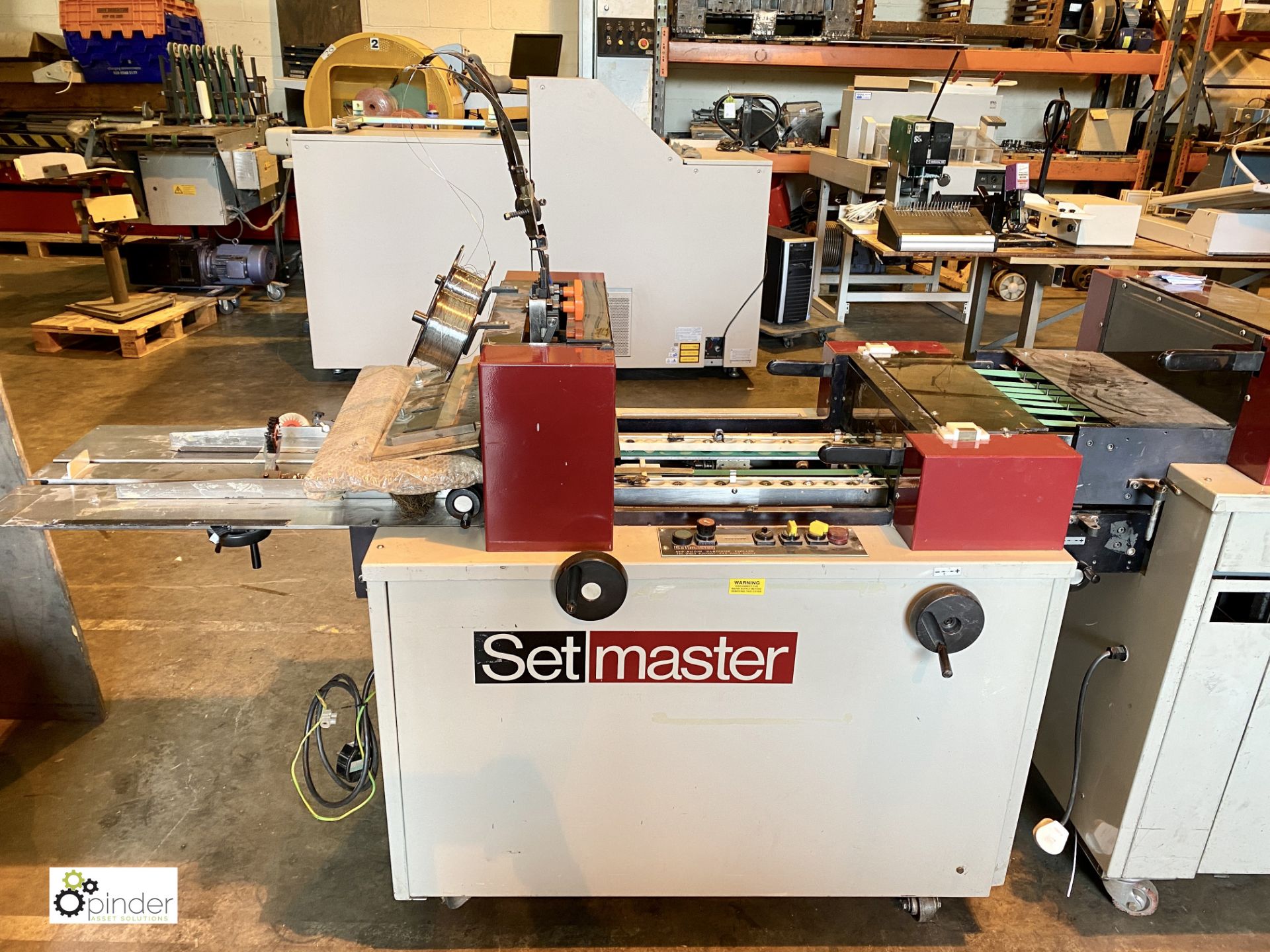 Setmaster Booklet Maker comprising stitching, folding and trimming, counter 4582503, 240volts, - Image 3 of 14