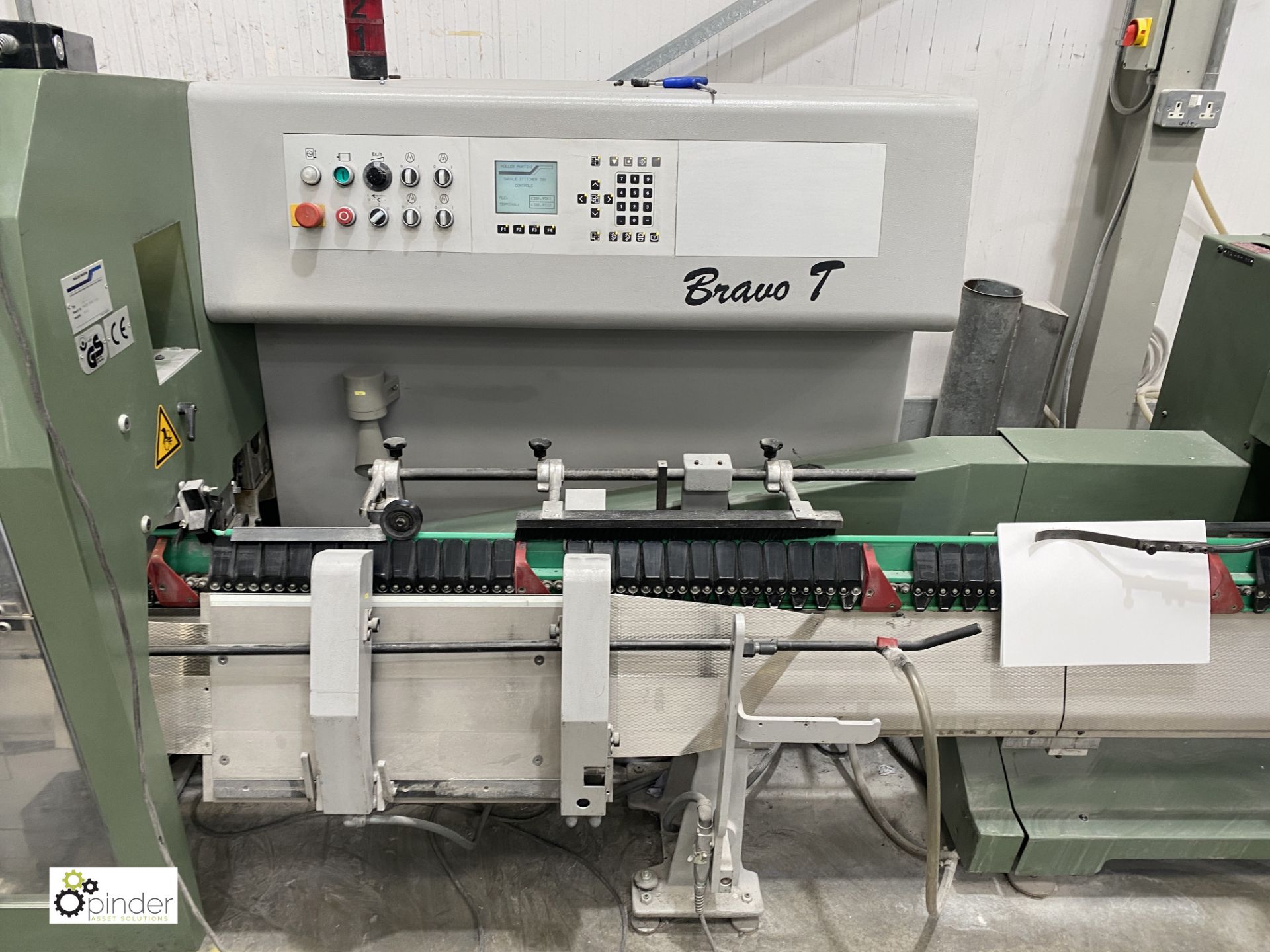 Muller Martini Bravo T Saddle Stitching Line, year 1998, 13826hours, comprising block 6 x 1555 - Image 10 of 38