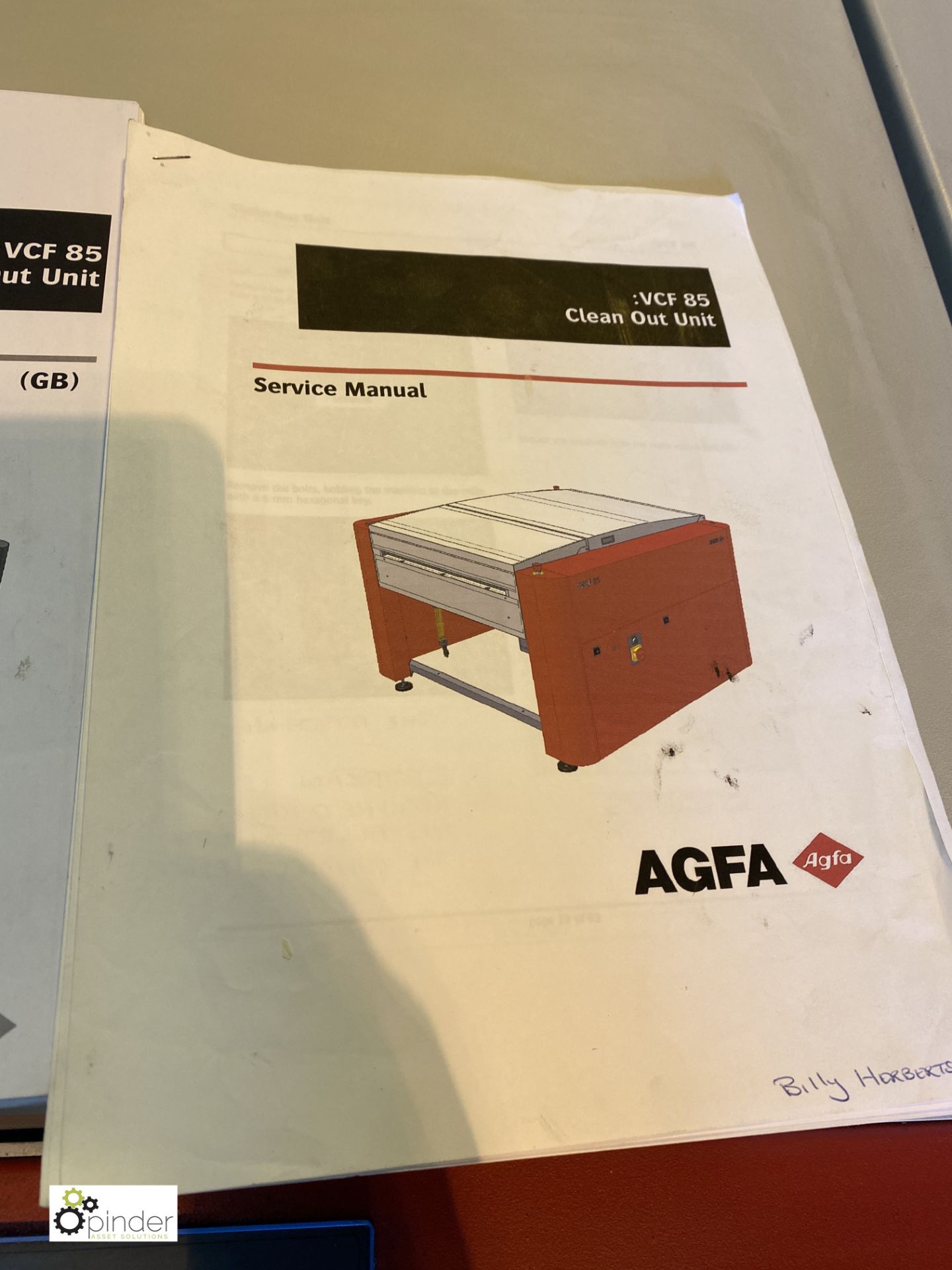 Agfa VCF85 Plate Processor/Clean Out Unit, year 2011, serial number AL41205A, with screen plate rite - Image 22 of 27