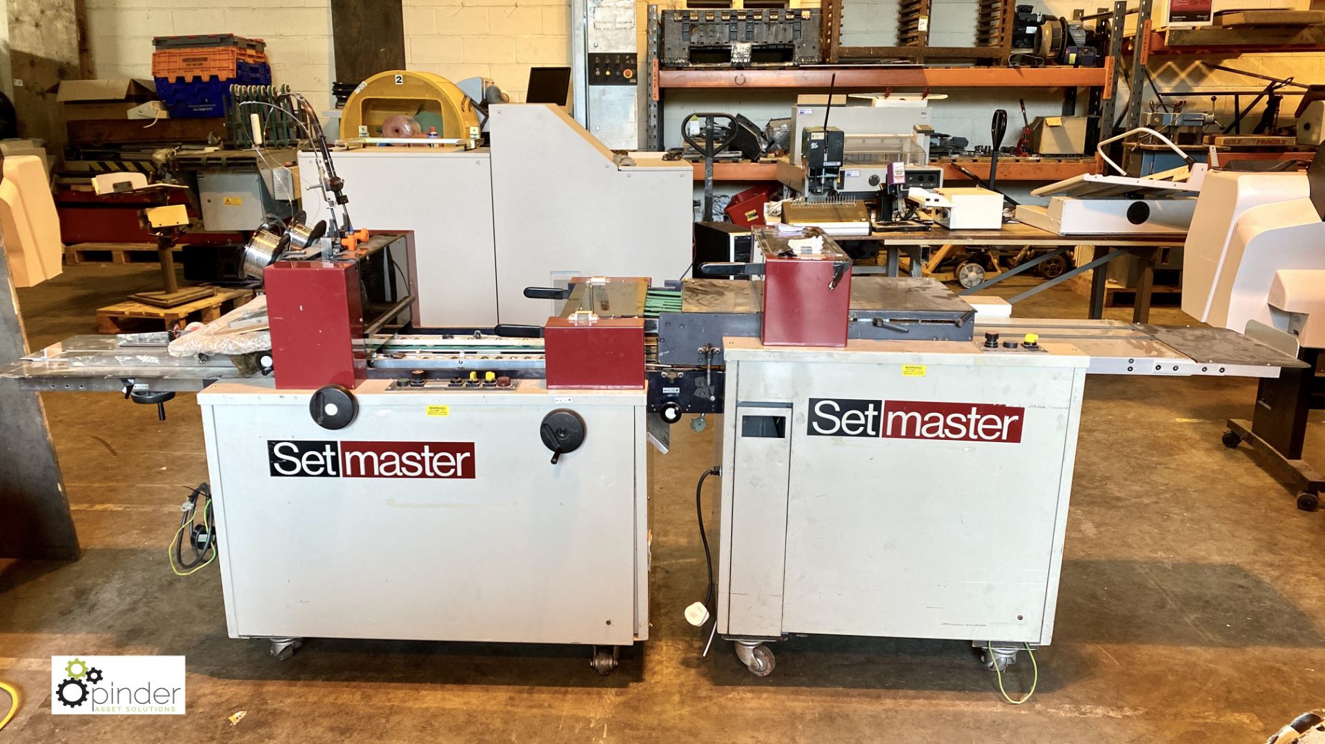 Setmaster Booklet Maker comprising stitching, folding and trimming, counter 4582503, 240volts,