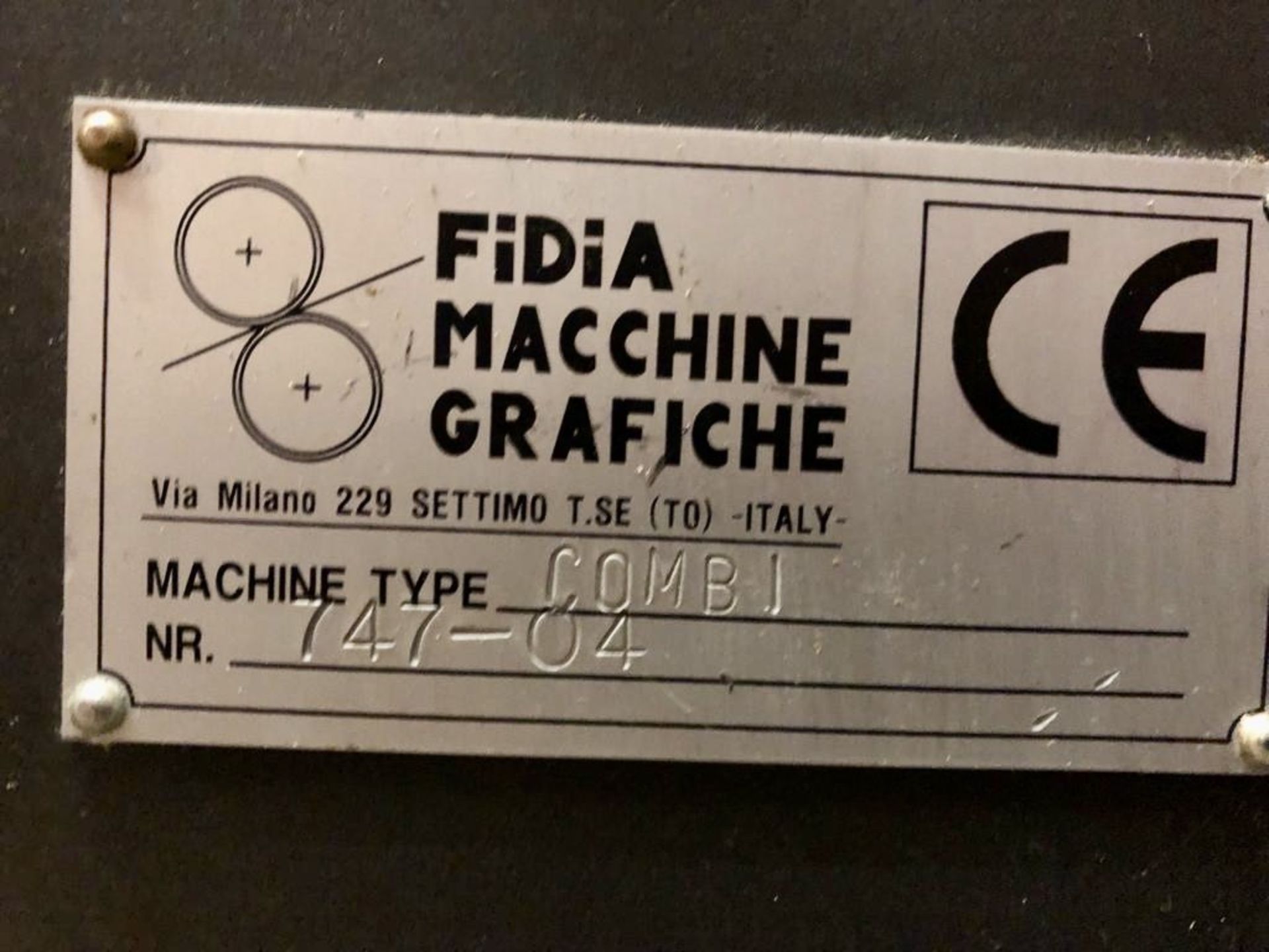 Fidia Combi Unica Folder Gluer, year 2004, with Ro - Image 10 of 17