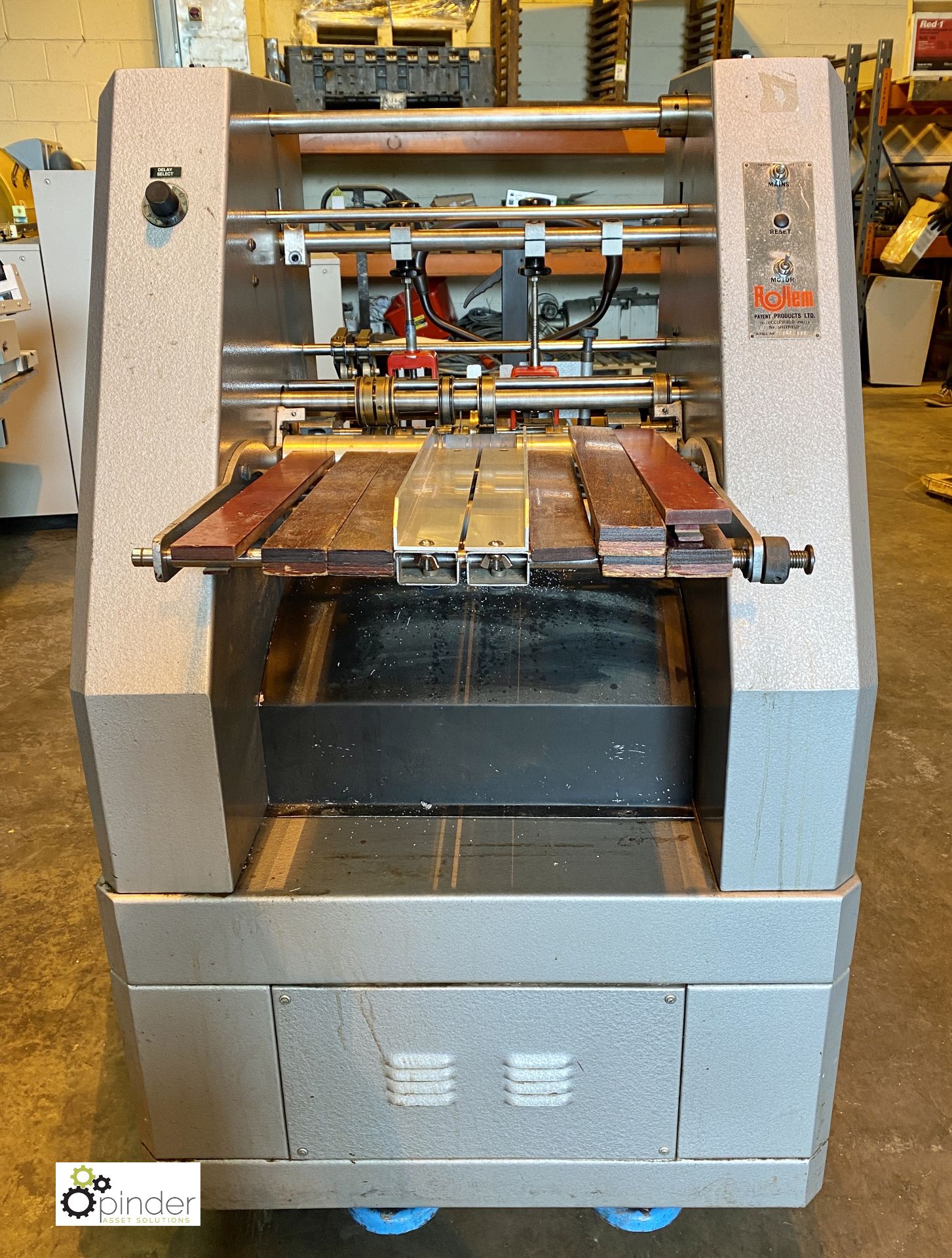 Rollem 4 Creasing and Perforating Machine, 240volts, serial number Y1080/538, with 3 numbering heads - Image 2 of 9