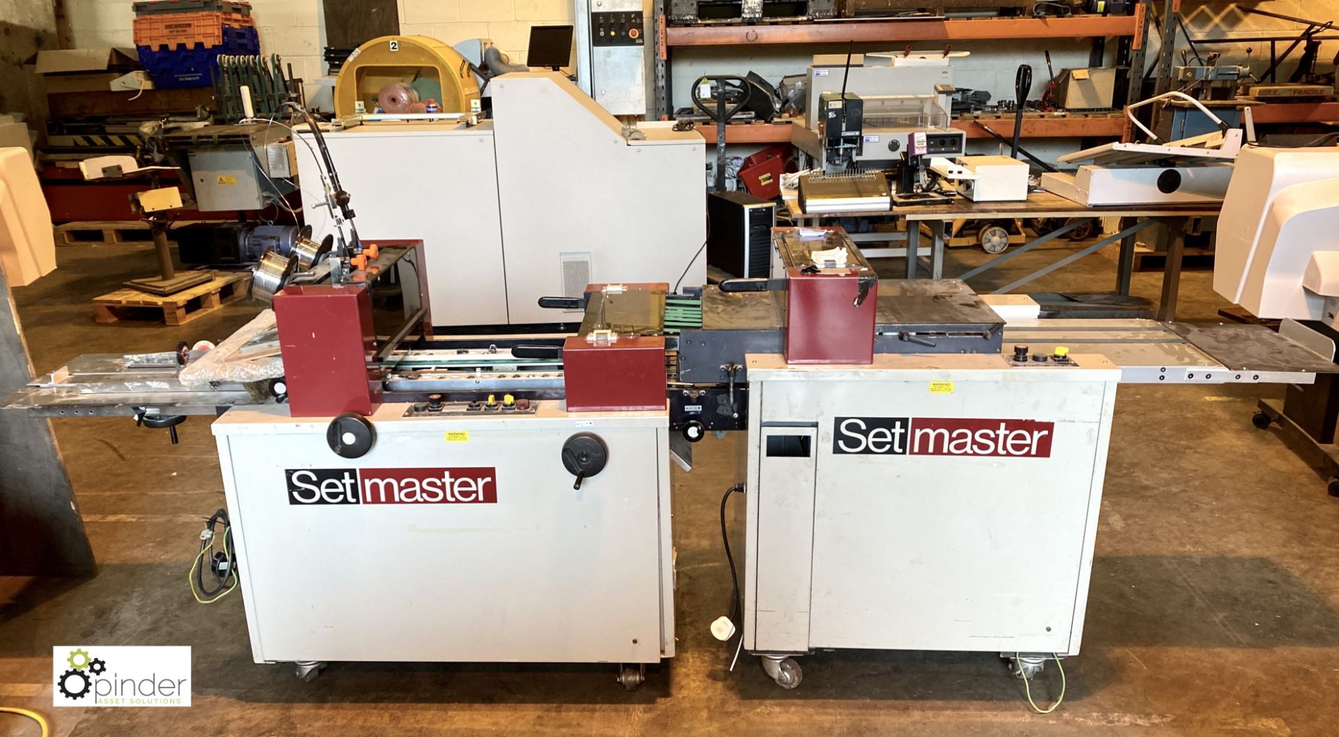 Setmaster Booklet Maker comprising stitching, folding and trimming, counter 4582503, 240volts, - Image 2 of 14