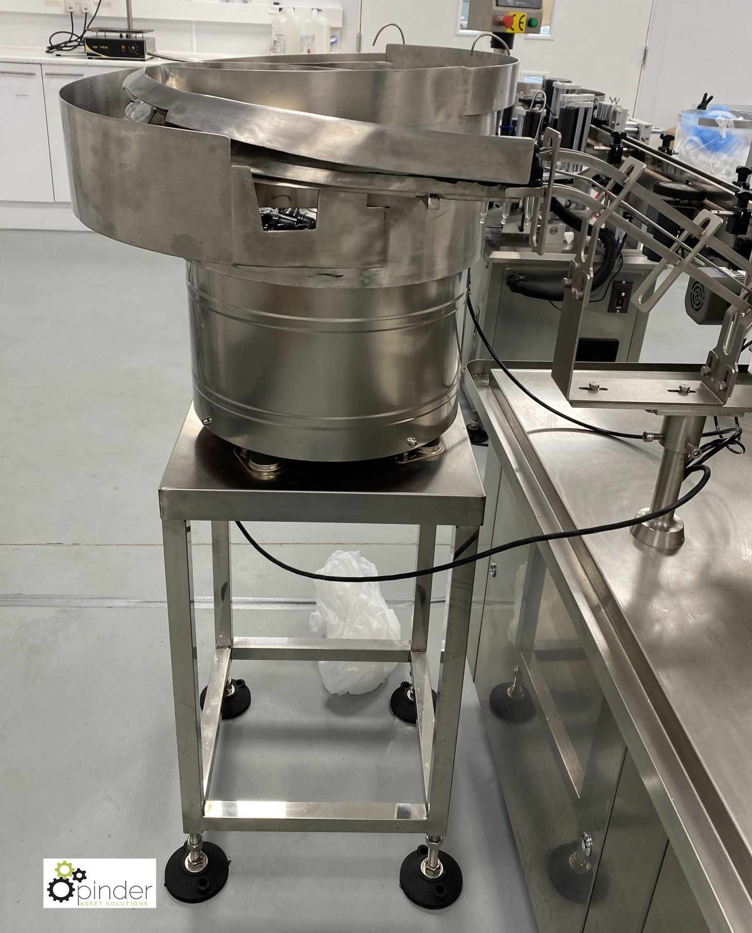 2019 Fully Automated Bottled Filling, Capping and Labelling Line, 220volts, currently used with 30ml - Image 5 of 20