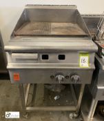 Parry stainless steel gas fired Griddle, with mobile stand