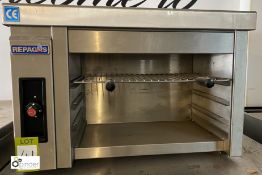 Repagas stainless steel counter top gas fired Salamander, 800mm wide