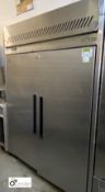 Williams MJ2SA Jade mobile stainless steel double door Fridge, 1400mm x 810mm x 1960mm, 240volts