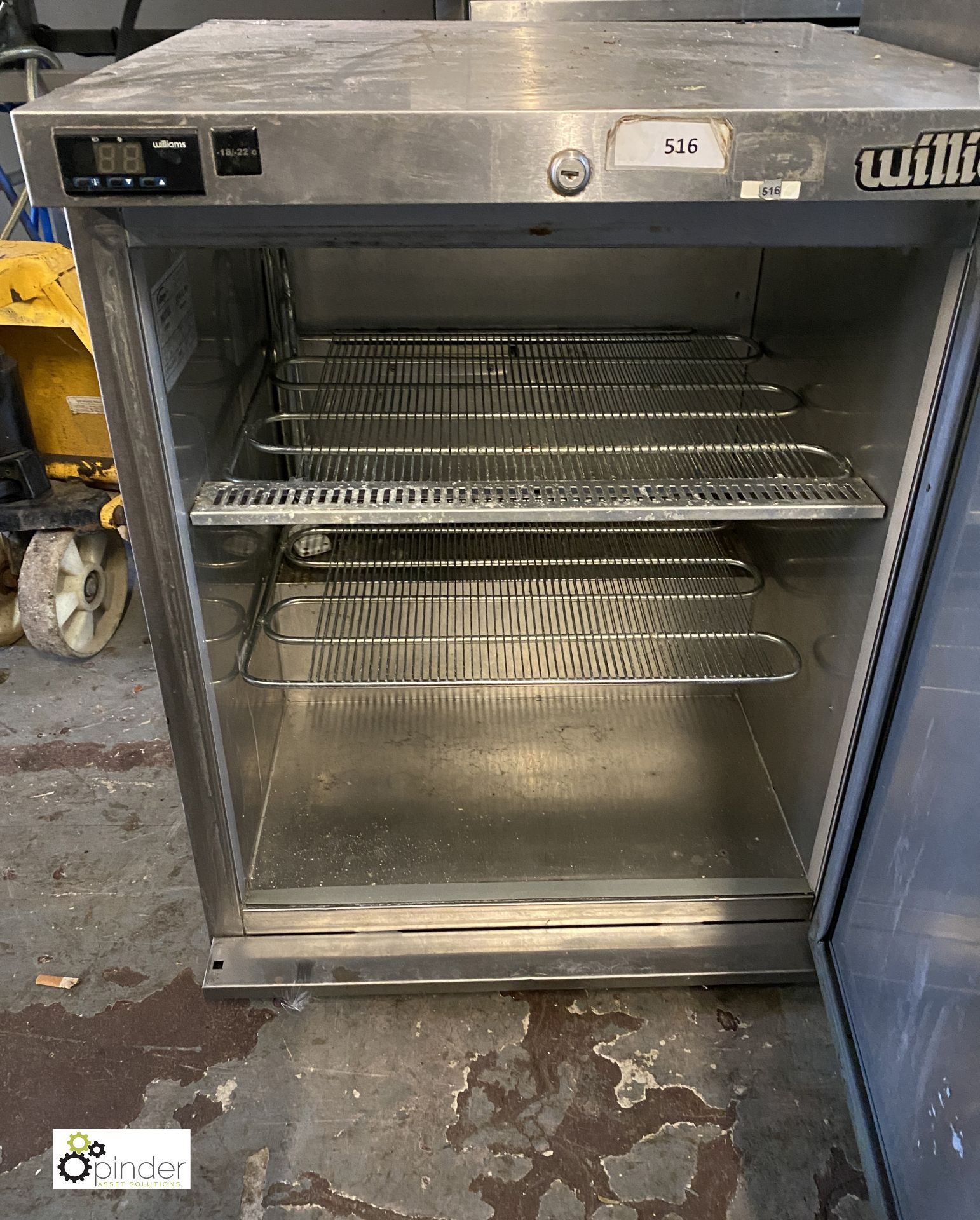 Williams LA135SS stainless steel under counter Fridge, 600mm x 580mm x 860mm, 240volts - Image 2 of 4
