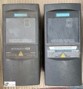 2 Siemens Micromaster 420+440 Frequency Inverters (LOCATION: Kingstown Ind Est, Carlisle)