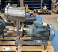 Centri Compact 90E03-A1D3 stainless steel Pump, with ABB 5.5kw motor (LOCATION: Kingstown Ind Est,