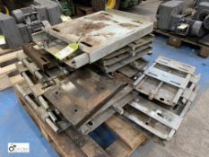 Approx 20 electric motor adjustable Mounting Plates, to pallet (LOCATION: Kingstown Ind Est,