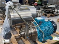 MDM stainless steel Pump, with Brook Crompton 11kw motor, 2945rpm (LOCATION: Kingstown Ind Est,