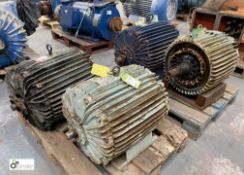 4 Brook Crompton Electric Motors, spares or repairs, 225 and 250 frame, to 2 pallet (LOCATION: