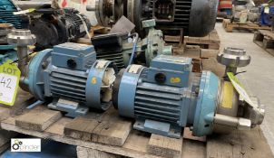 2 Alfa Laval GM-1A/95 stainless steel Centrifugal Pumps, with Asea 0.55kw motor (LOCATION: Kingstown