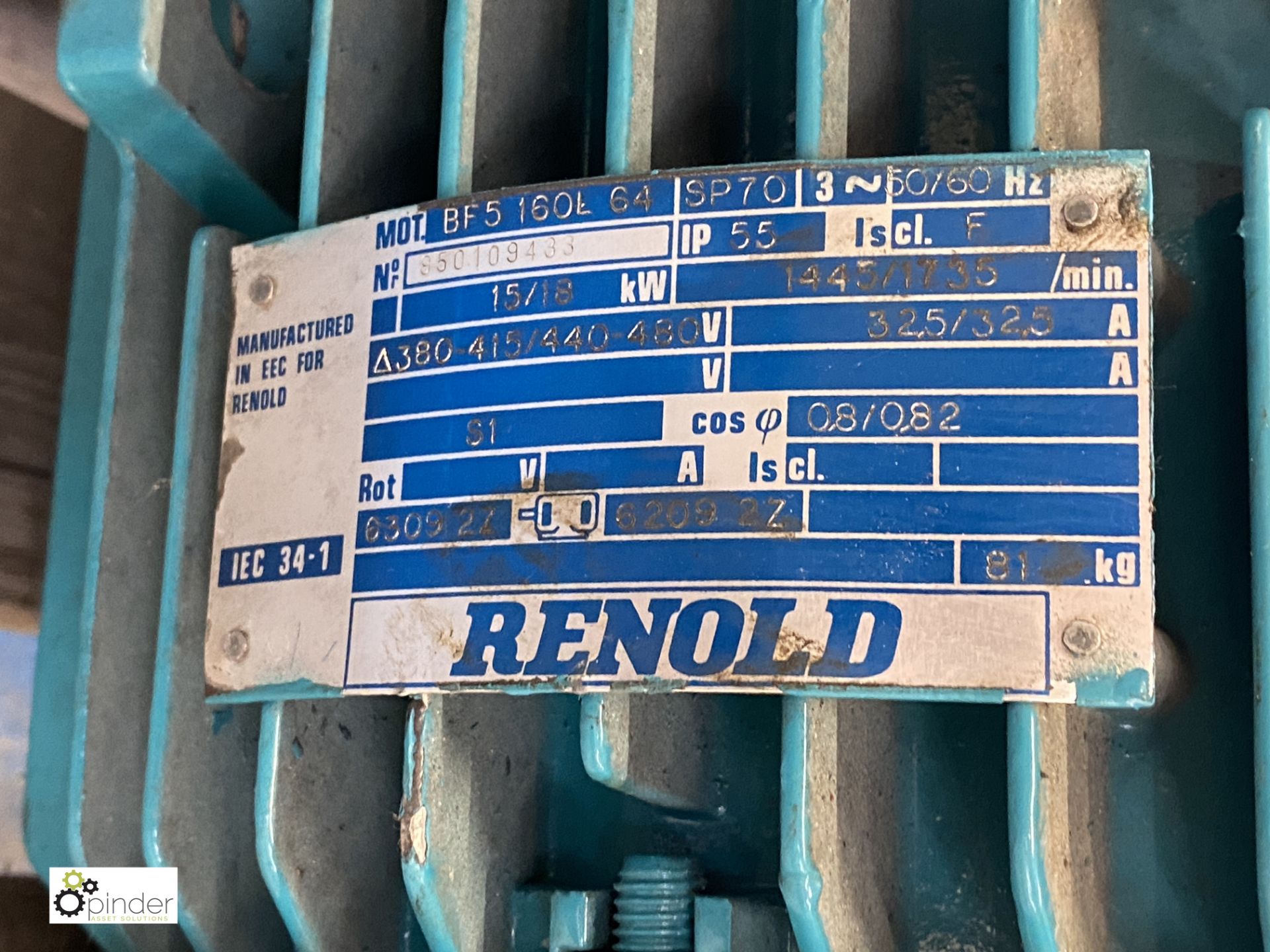 Reynold RF5D 15kw Geared Motor (LOCATION: Kingstown Ind Est, Carlisle) - Image 5 of 6