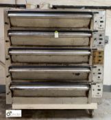 Tom Chandley Compacta mobile 5-deck Oven, 415volts, 1810mm x 1120mm x 2060mm (located in Unit 29)