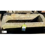 A Yorkshire Stone Trough, 10in high x 12in wide x 32in long