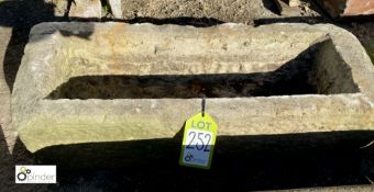 A Yorkshire Stone Trough, 10in high x 12in wide x 32in long