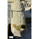 An original Yorkshire Stone Staddle Stone Base, circa 1800s, 25in high