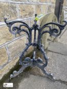 A decorative cast Conservatory/Pub Table Base, 27in high