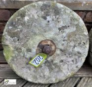 An original Yorkshire Stone Grind Wheel, circa 1850s, 20in diameter