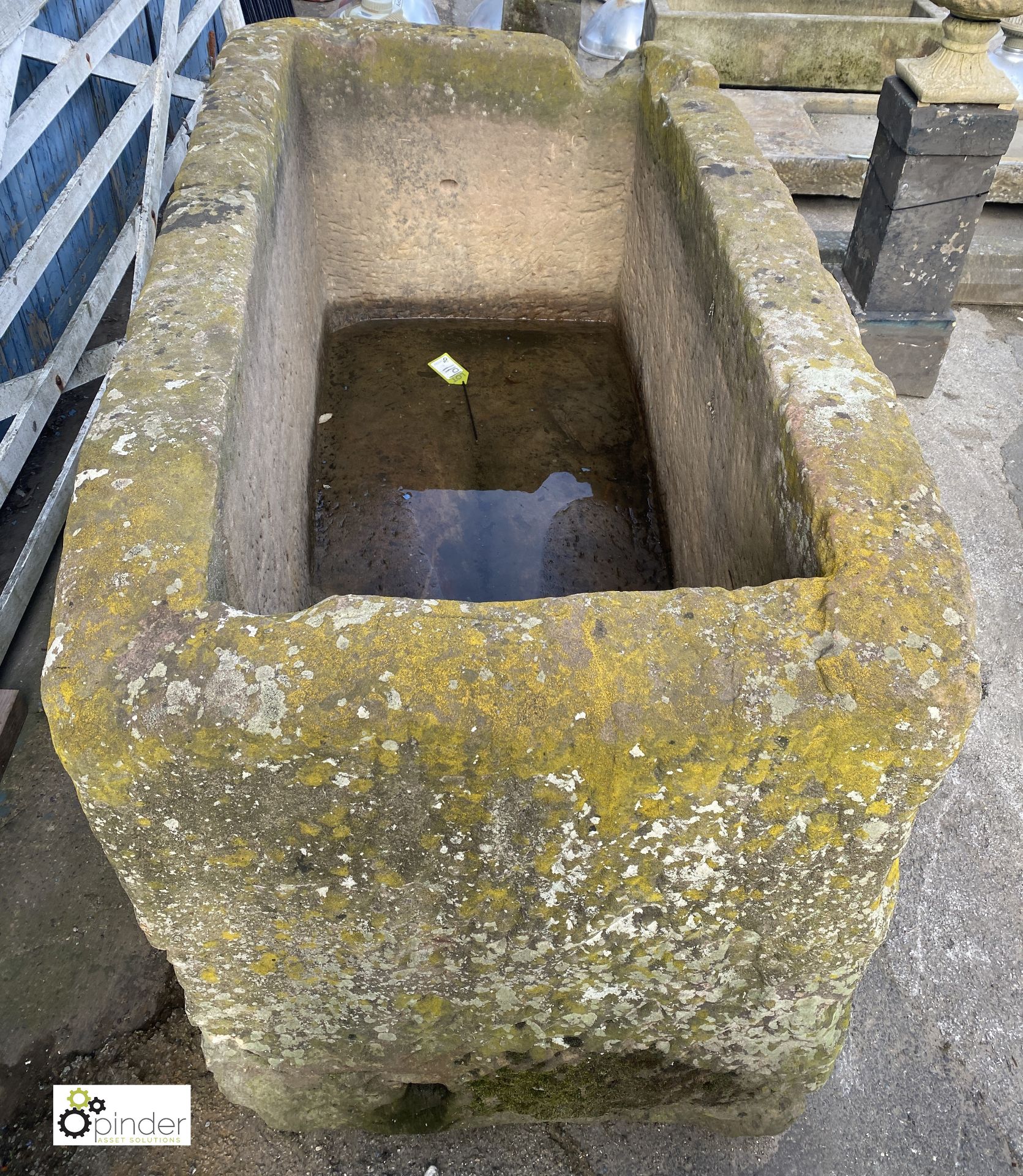 A Georgian Yorkshire Stone Horse Trough, 38in high x 44in wide x 84in long - Image 3 of 7