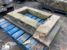A reclaimed Victorian rectangle moulded Plinth, 31in wide x 48in long (Located at Deep Lane,