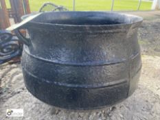 A cast iron Witches Cauldron, circa 1880s, 14in high x 16in wide