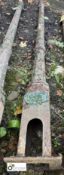 An original Victorian decorative cast iron Lamp Post, 130in high (Located at Deep Lane,